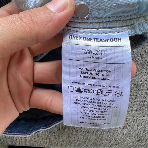 COPY - Denim flare shorts by Love|Labels size XS - Picture 3 of 6